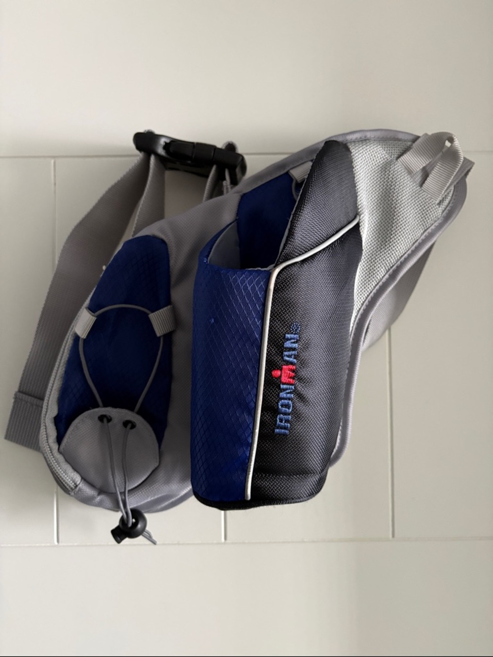 Ironman Triathlon tricolor pouch fanny pack hydration belt
